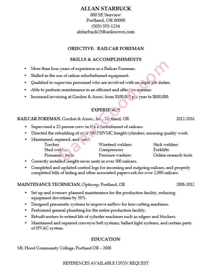 No College Degree Resume Samples Archives Page 2 Of 5 Damn Good